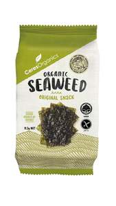 Food Bars: Ceres Organic Seaweed Origional 11.3g
