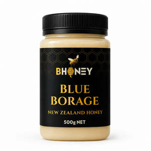 Food Bars: BHONEY Blue Borage NZ Honey 500g
