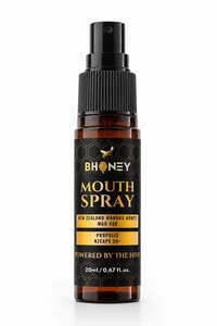 Coughs Cold Immunity: BHONEY Mouth Spray Manuka Honey 400 w/propolis 20ml