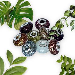 Keyrings, pendants, beads: Glitter bead colour options - ashes to be added