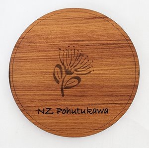 Veneer Coaster Individual - Pohutakawa - Naturally Wood