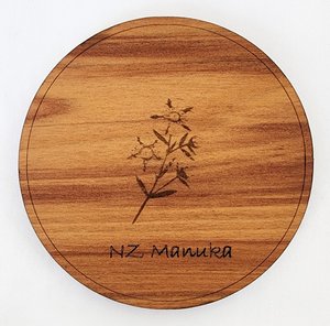 Veneer Coaster Individual - Manuka - Naturally Wood