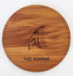 Veneer Coaster Individual - Kowhai - Naturally Wood