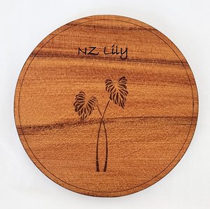 Veneer Coaster Individual - Lily - Naturally Wood