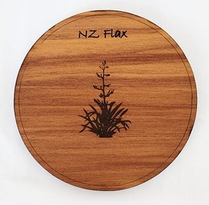 Veneer Coaster Individual - Flax - Naturally Wood