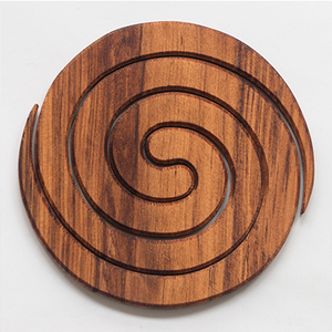 Products: Coaster Individual Spiral - Naturally Wood