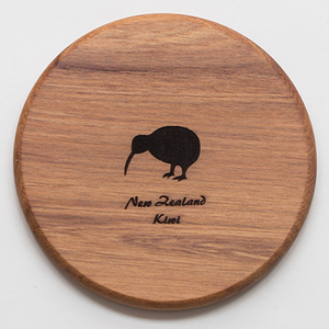 Products: Coaster Individual Kiwi Bird - Naturally Wood