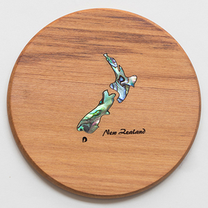 Products: Coaster Individual NZ Paua - Naturally Wood