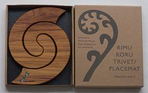 Products: Placemat/Trivet - NZ Paua - Naturally Wood