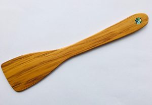 Products: Rimu Wooden Spatula - Paua dot - Naturally Wood