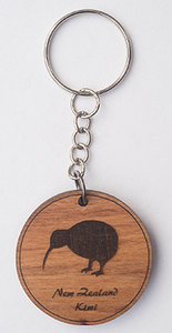 Products: Key Ring - Kiwi Bird - Naturally Wood