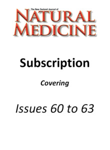 Products: Subscription - starting Issue 60 - Natural Medicine