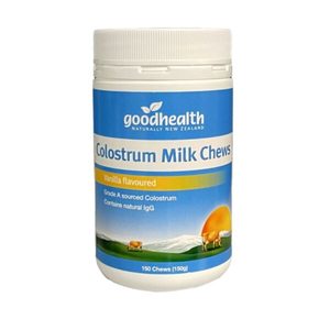 Products: Good Health Colostrum Milk Chews 150 For Immune Support NaturalNZ