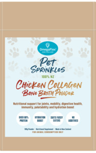 Products: Pet Sprinkles – Chicken Collagen Bone Broth Powder