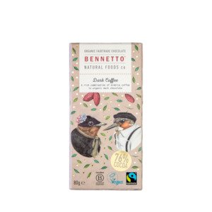 Pantry: Dark Coffee Organic Chocolate Block 80g