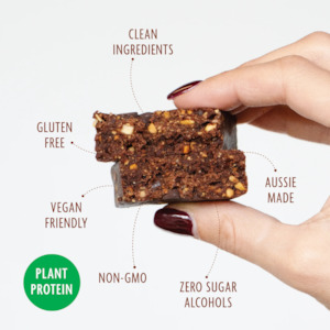 Nourishing Broths: Chocolate Brownie Protein Slice