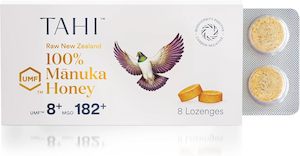 Plant Based Protein Powder: Tahi Mānuka Honey Lozenges UMF 8+/ MGO 182+ 8 Tablets