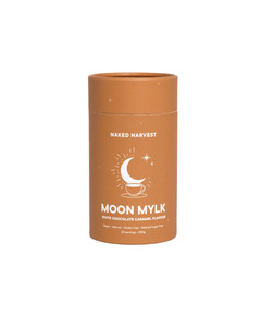 Nourishing Broths: Nu Harvest Moon Mylk White Choc Caramel Swirl 200g