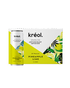 Kreol Sparkling: CLEARANCE Kreol Antioxidant Infusion Pineapple Lime 12x330ml