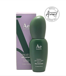 New: Āe Botanicals Golden Glimmer Night Serum 40ml