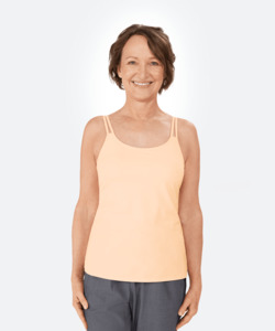 Products: Amoena Valletta Top Peach - Naturalwear NZ