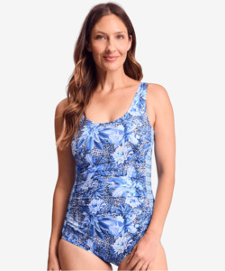 Jantzen Tropica Pintuck OP Navy - Naturalwear NZ