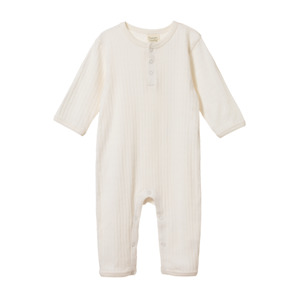 Sleep: Pointelle Henley Sleep Suit