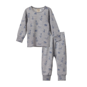 Merino Long Sleeve Pyjama Set