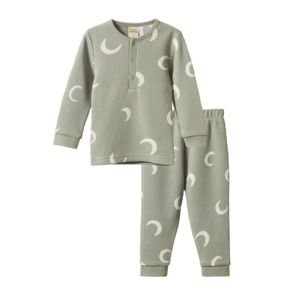 Long Sleeve Waffle Pyjama Set