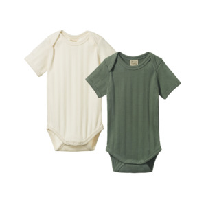 Short Sleeve Onesies: 2 Pack Derby Short Sleeve Bodysuit
