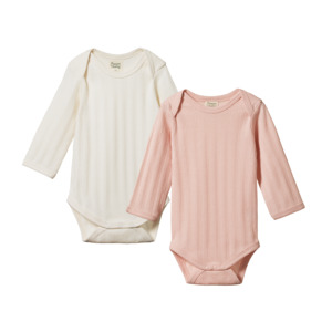 2 Pack Derby Long Sleeve Bodysuits