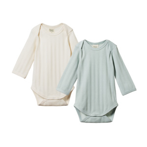 2 Pack Derby Long Sleeve Bodysuits