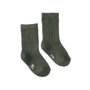 Organic Cotton Rib Socks