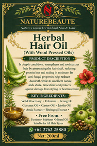 Herbal Hair Oil – With Wood Pressed Oils (200 ml)