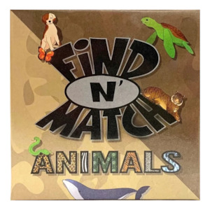 Find N' Match Animal Card Game