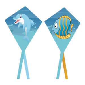 Games Outdoor Games: Airow Kids Kite: Sealife 40cmx50cm