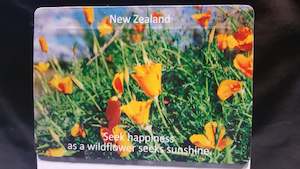 General Souvenirs: NZ Yellow Wildflower Fridge Magnets
