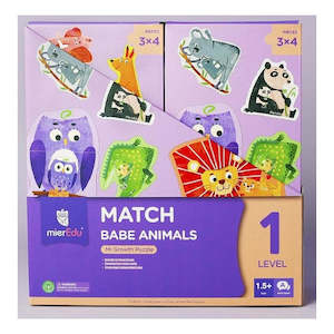Ages 2: Growth Puzzle Level 1: Match Baby Animals