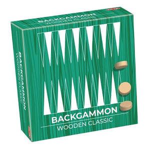 Games Classic Games: Wooden Classic Backgammon (travel size)