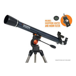 Optics Telescopes: Celestron, Astromaster, 70AZ Telescope W/ Phone Adapter & Moon Filter