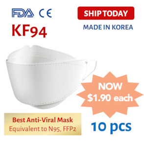mask: KF94 (N95, P2) Face Mask - 10pcs