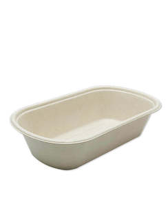 Food Containers: 800ml Sugarcane Lunch Box & Lid