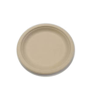 Plates Trays: 9" Sugarcane Plate