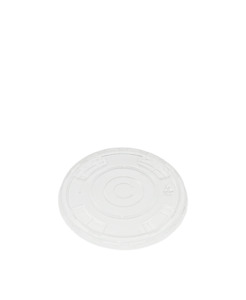 Cold Cups: Clear Flat Lid - PLA