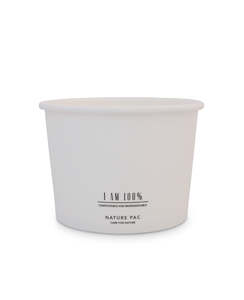 Bowls And Lids: 16oz (550ml) Paper Bowl - White
