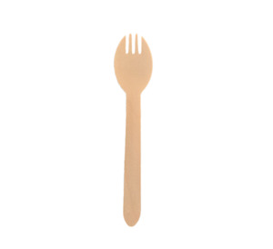 Cutlery Straws: Wooden Cutlery - Spork