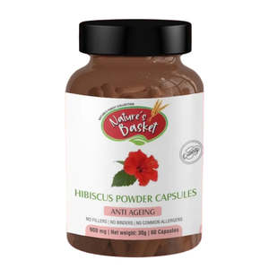 Herbal Capsules: Hibiscus Capsules | Cardiovascular & Antioxidant Support | 60 Vegan Caps