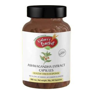 Herbal Capsules: Ashwagandha Extract 60 Capsules - Stress Relief & Calm