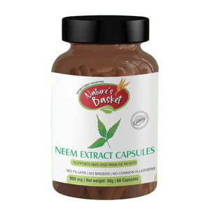 Herbal Capsules: Neem Extract 60 Capsules - Immune, Skin & Gut Healthwa
