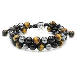 Tiger Eye Double-layer Beaded Bracelet